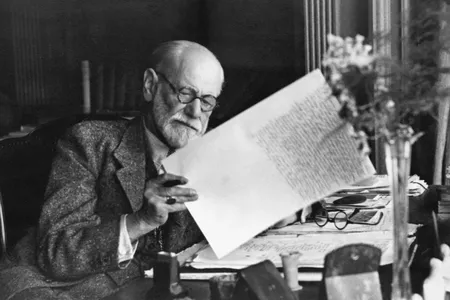 Sigmund Freud in the office of his Vienna home in 1930