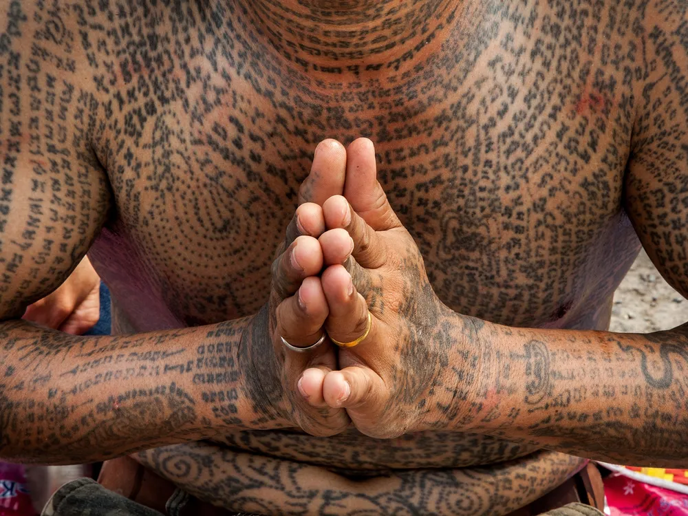 Thai Devotee Prays