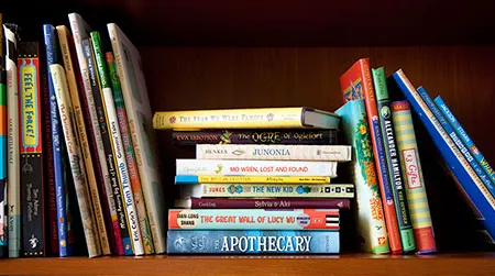 Our shelves are always full of children's books.