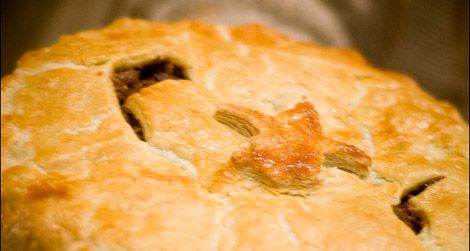 Only in Quebec, the tourtiere -- a holiday meat pie.