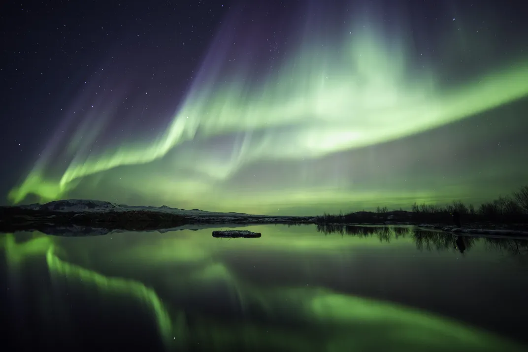 Northern Lights over Lake Thingvellir