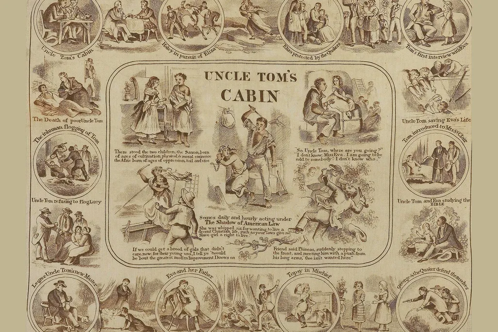 Illustrations of scenes from Uncle Tom's Cabin