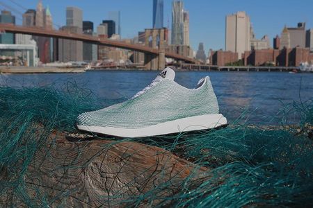Adidas designed a shoe with bits of ocean garbage and illegal fishing nets. Would you wear it?