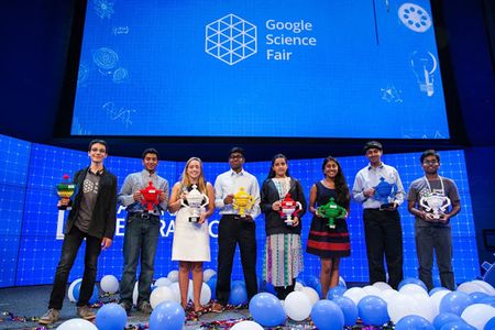 Winners at last year's Google Science Fair