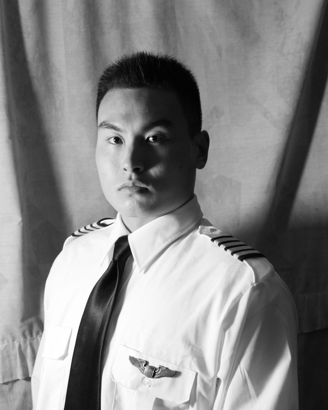 An aspiring pilot poses for the camera Smithsonian Photo Contest