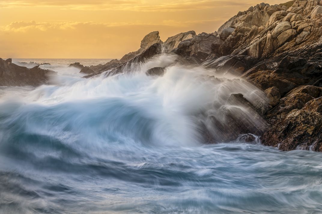 Waves at sunset in Big Sur, California | Smithsonian Photo Contest ...