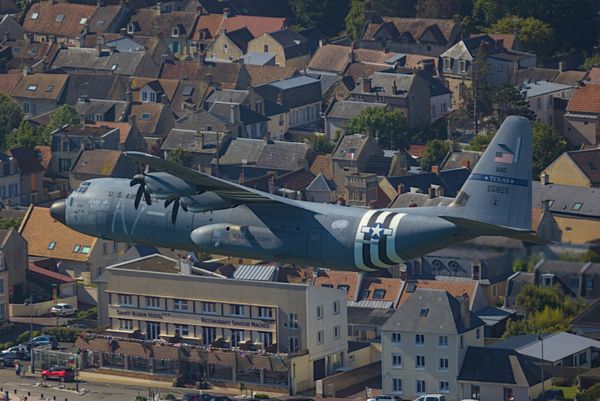 C-130 during 80 years Normandy invasion commemoration between JUNO and SWORD beaches thumbnail