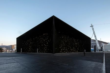 Hyundai Pavilion designed by Asif Khan at PyeongChang Winter Olympics 2018