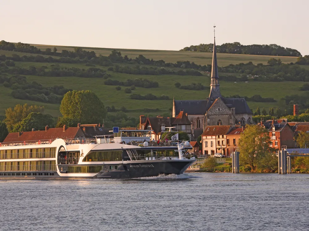 River cruise ship on the Seine