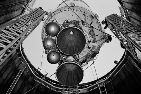 A Centaur upper stage like this one, photographed in 1964, was recently identified by a telescope that normally looks for asteroids.