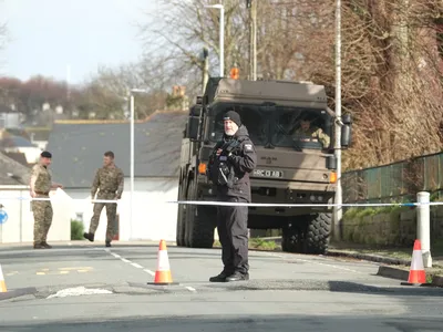 Residents were asked to evacuate for several hours while the military transported the bomb to a waiting ship.

