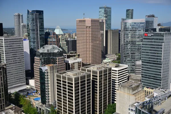View from the Vancouver Lookout over Vancouver, Canada thumbnail