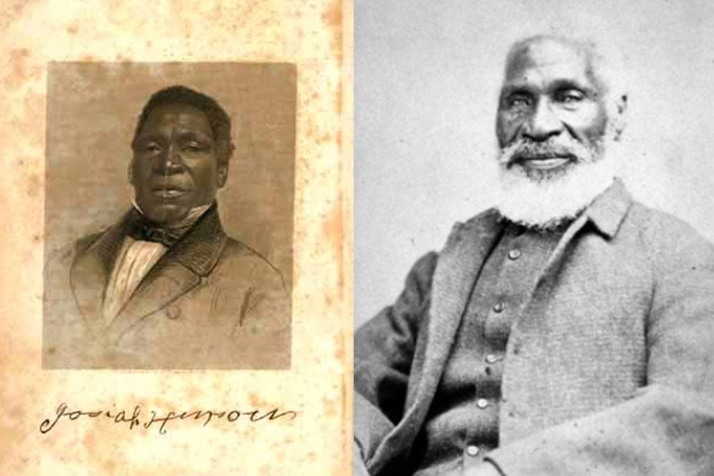 (Left) Young Josiah Henson; (Right) Josiah Henson, age 87, photographed in Boston on June 17, 1876