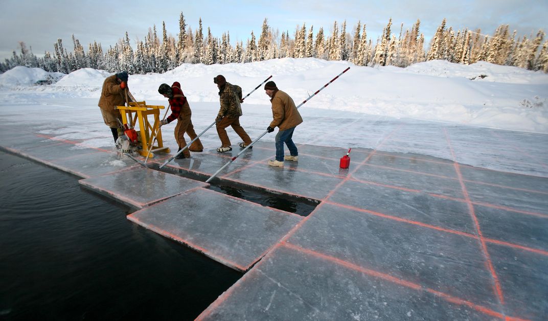 The Painstaking Art of Ice Carving