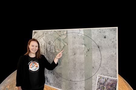What gives Katie Stack Morgan the confidence to point not just to the Jezero Crater but to an area on its edge, which she hopes the Mars 2020 rover will explore? A new technology, “terrain-relative navigation.” The crater once held a deep lake and is believed to have once harbored microbes.
