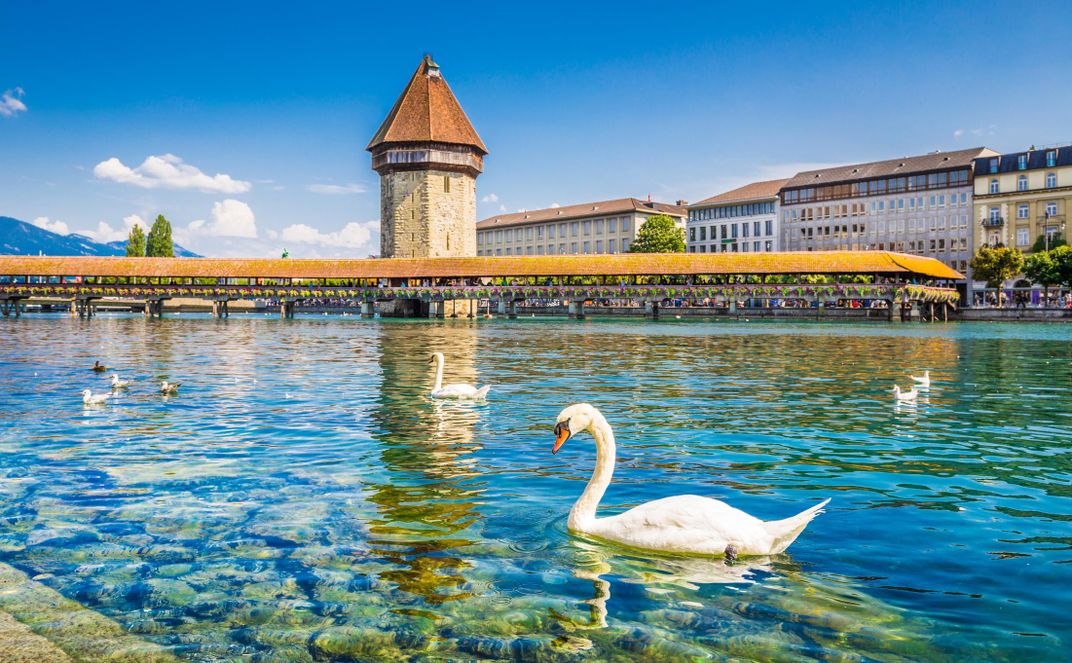 The bridge in Lucerne