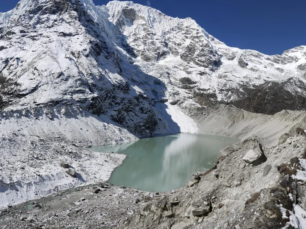Glacial lake in Nepal