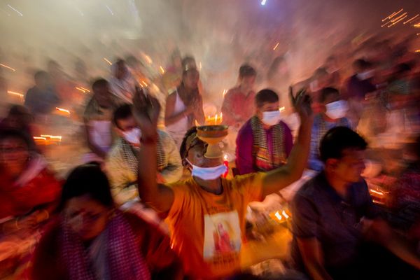 Celebrating Traditional Rakher upobas festival in Bangladesh. thumbnail