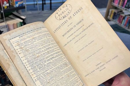 "Kiama Library" is stamped on the book's title page.