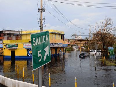 Flooded area in Carolina, Puerto Rico, after the path of Hurricane Maria in the island. 