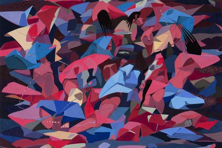 Dance of the Heyoka&nbsp;by Oscar Howe (Yanktonai Dakota), 1954