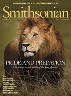 Cover of Smithsonian magazine issue from January 2010