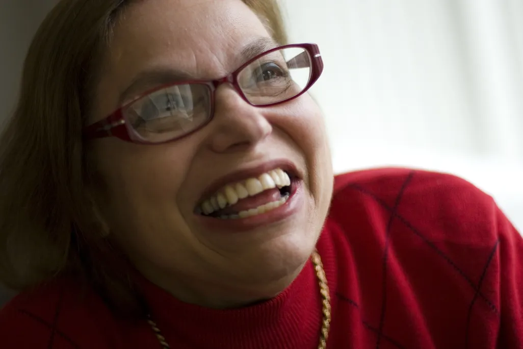 An image of Judy Heumann in her office in 2007