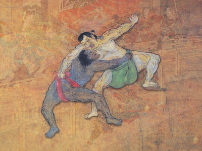 This 1605 drawing of a Black sumo wrestler may depict Yasuke.