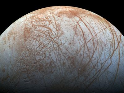 Jupiter's moon Europa may have the ingredients necessary for hosting life: liquid water, an energy source and organic compounds.