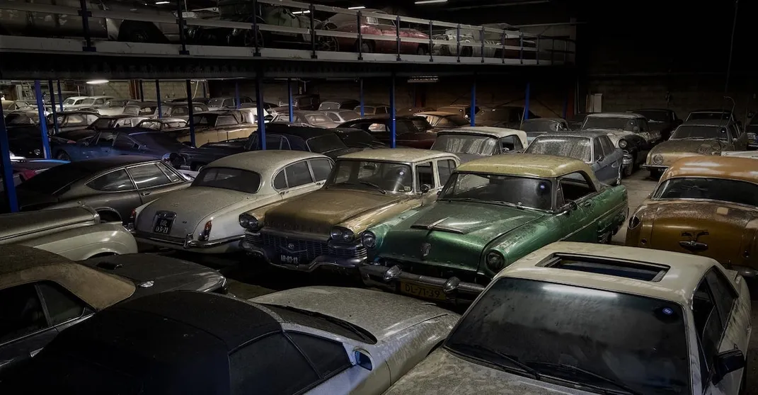 Cars in warehouse