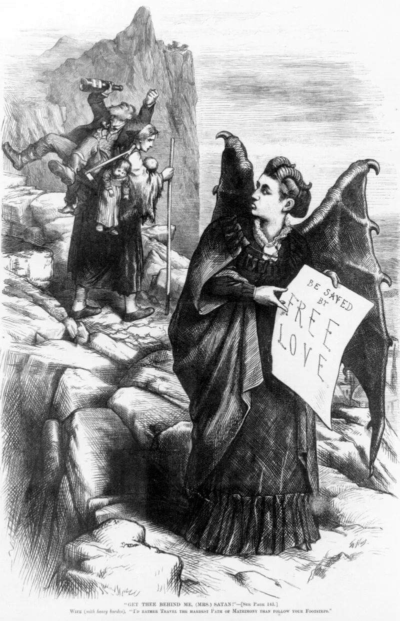 Thomas Nast's "Mrs. Satan" cartoon