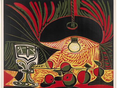 Still Life Under the Lamp, Pablo Picasso, 1962