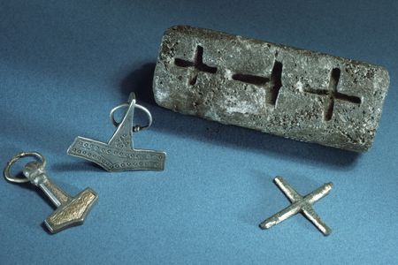 Hammer amulets like these have been found across Viking Europe