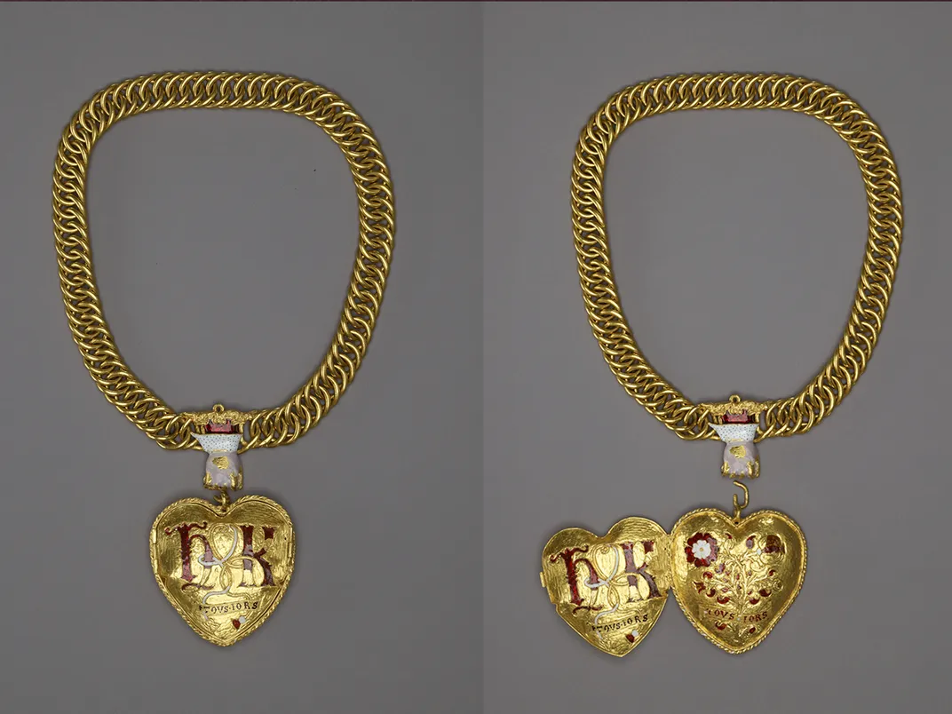 Gold chain with pendant associated with Henry VIII and Catherine of Aragon, circa 1521