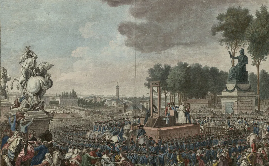 Marie Antoinette was guillotined on October 16, 1793.