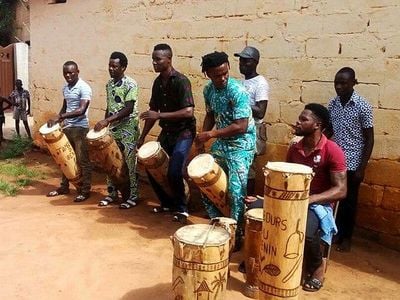 Drummers in Benin