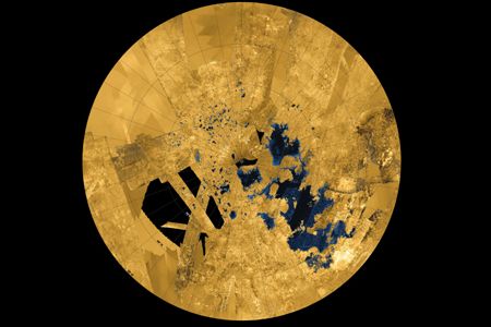 The lakes in Titan’s northern hemisphere 