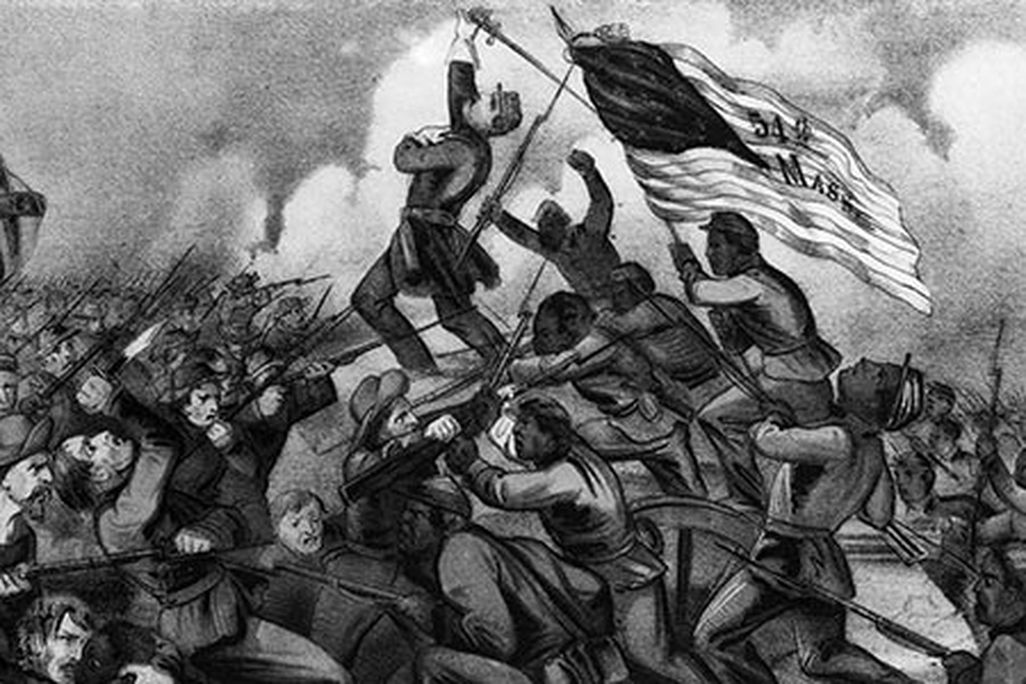 54th Mass Morris Island charge