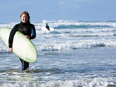 Annette von Jouanne at Oregons Otter Rock Beach