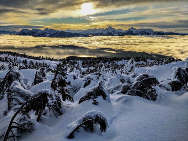 Winter Sunrise Over Southeast Alaska thumbnail