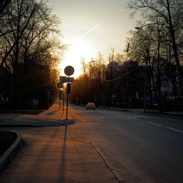 Sunset stop sign thumbnail