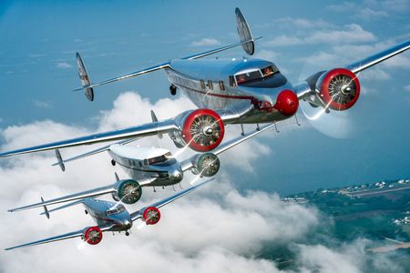 Three Electra Juniors line up for a beauty shot at the 2014 AirVenture.