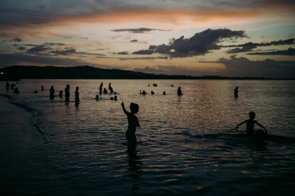 A sunset at Luqillo beach in Puerto Rico thumbnail