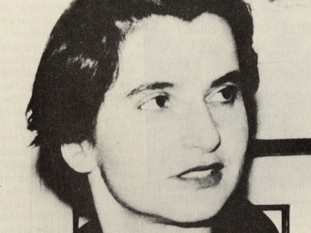 A photograph of Rosalind Franklin