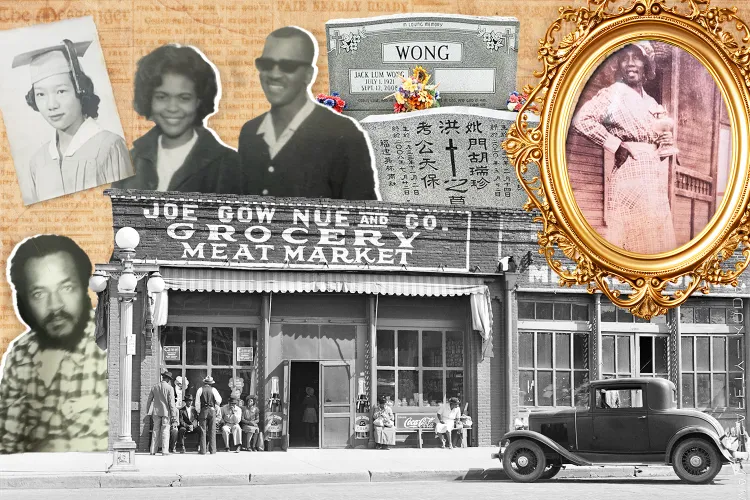 Collage of Black and Chinese American images
