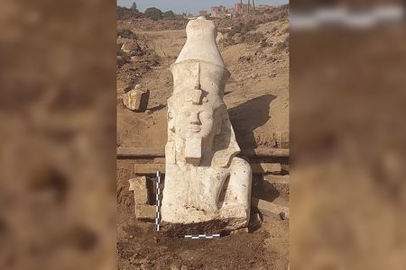 The fully intact statue would have measured nearly 23 feet tall.