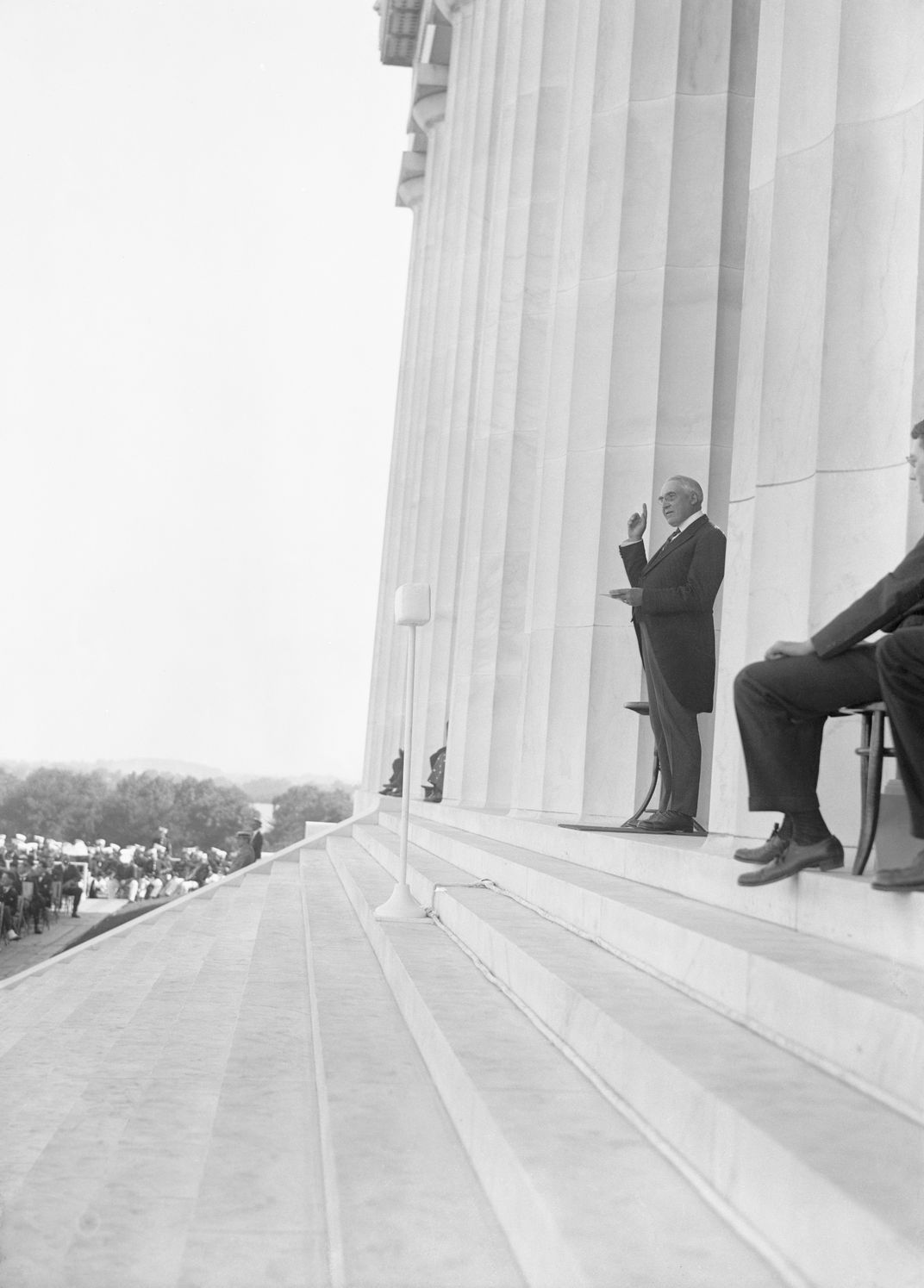 President Warren G. Harding at the dedication ceremony