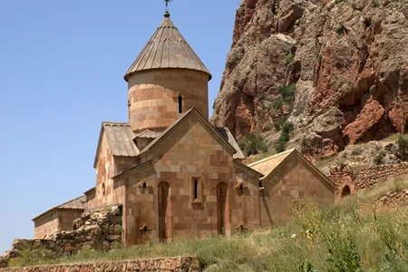 The spectacular 13th-century Noravank monastery is situated among mountain cliffs in southern Armenia.