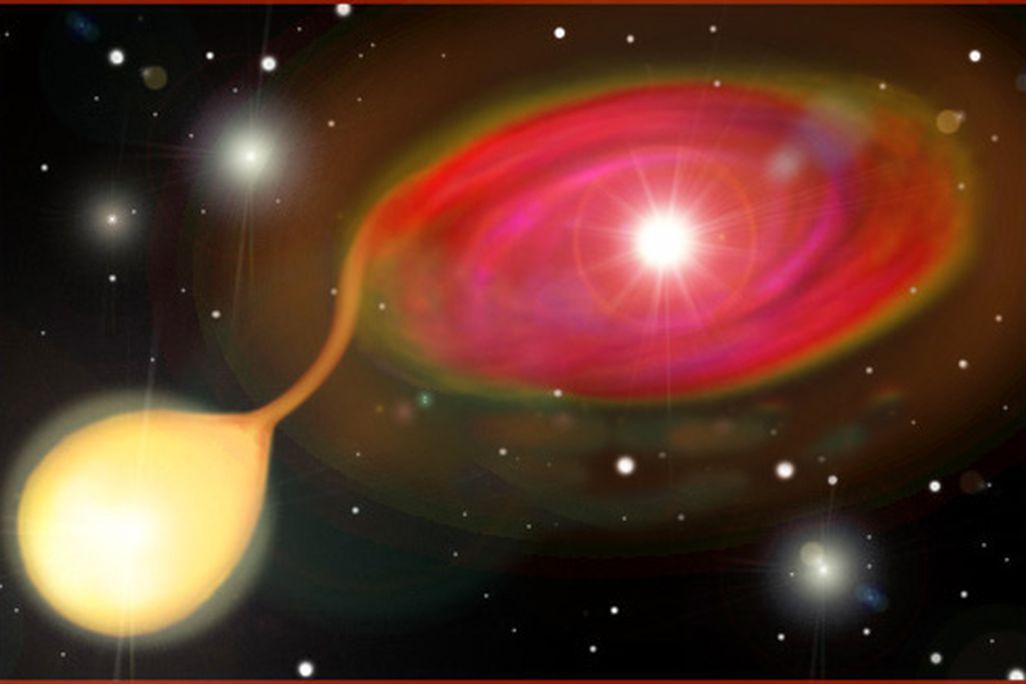 In a type Ia supernova