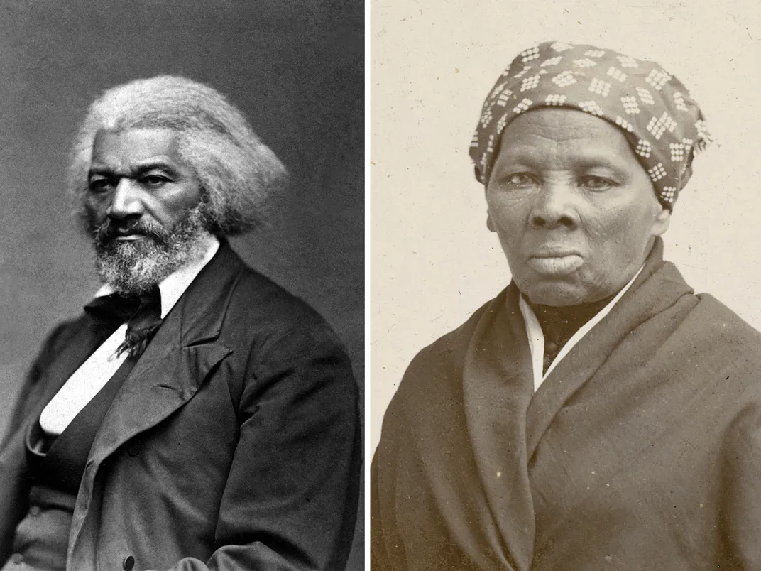 Two of Still's better-known contemporaries, Frederick Douglass (left) and Harriet Tubman (right)